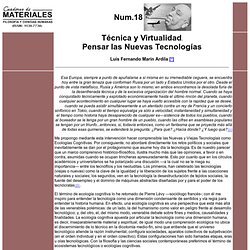 Técnica y Virtualidad