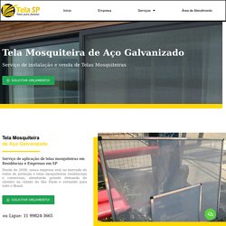 Tela Mosquiteira de Aço Galvanizado
