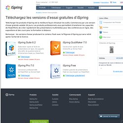 Télécharger des versions gratuites pour la conversion et la conception de cours en ligne au format Flash