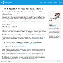 Telenor Digital - The butterfly effects of social media