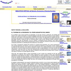 EL TEOREMA DE LA REGRESIÓN Y EL PODER ADQUISITIVO DEL DINERO