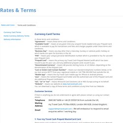 Prepaid Travel Cards
