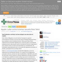 2013 comment lutter contre la terreur sexuelle place Tahrir