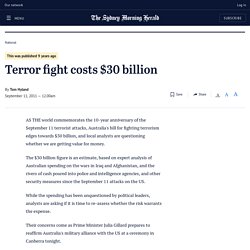 Terror fight costs $30 billion
