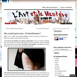 le harcèlement