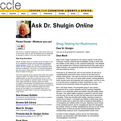 Drug Testing for Mushrooms
