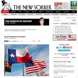 Texas Weighs Ban on Women