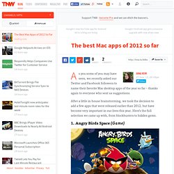 The Best Mac Apps of 2012 So Far