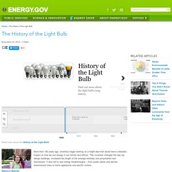 The History of the Light Bulb