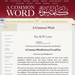 A Common Word Between Us and You