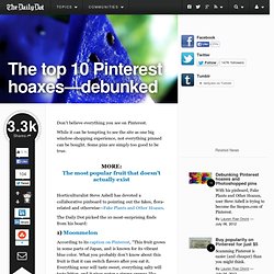 Top 10 Pinterest Hoaxes