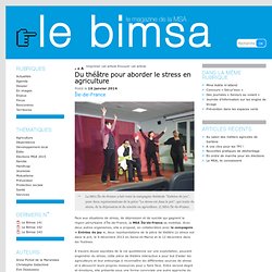 Du théâtre pour aborder le stress en agriculture