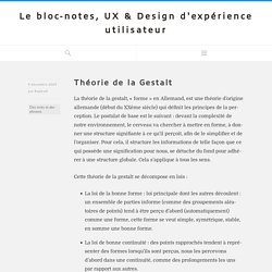 Le bloc-notes, UX & Design d'expérience utilisateur