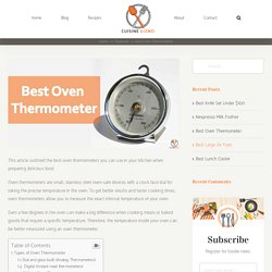 Best Oven Thermometer: A Complete Guide With Reviews