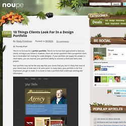10 Things Clients Look For In a Design Portfolio