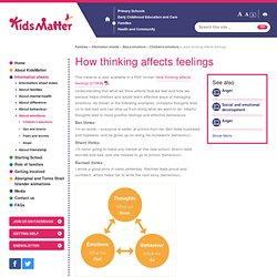How thinking affects feelings