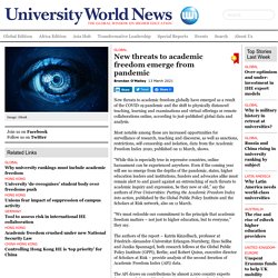 New threats to academic freedom emerge from pandemic