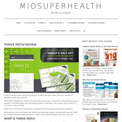 Thrive Patch Review – Miosuperhealth