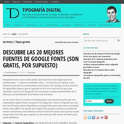 Tipos gratis Archivos - Tipografía Digital