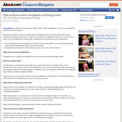 Tips on How to Earn SwagBucks and Swag Codes