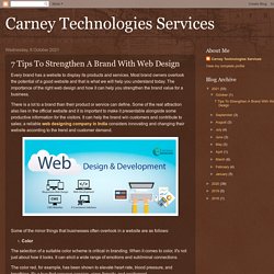 7 Tips To Strengthen A Brand With Web Design