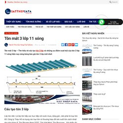 Tôn mát 3 lớp 11 sóng
