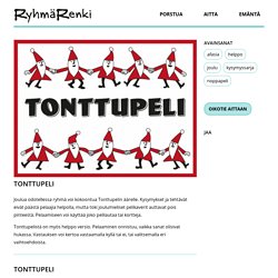 TONTTUPELI – Tulosta ryhmällesi helppo tai vaativa jouluinen peli