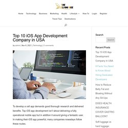 Top 10 iOS App Development Company in USA - The Flying Bee