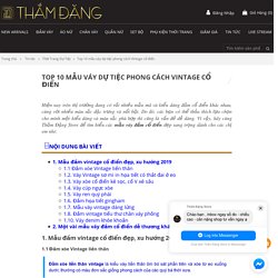 TOP mẫu đầm Vintage cổ điển đẹp phong cách tiểu thư 2019