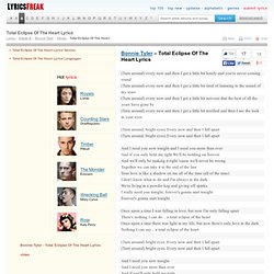 Total Eclipse Of The Heart Lyrics - Bonnie Tyler