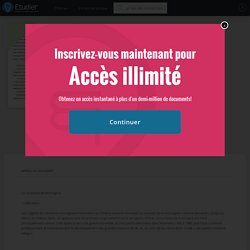 PAGE WEB ; le tourisme de montagne -