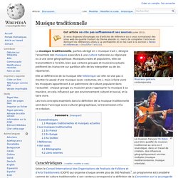 Musique traditionnelle