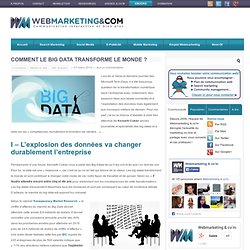 Comment le big data transforme le monde ?