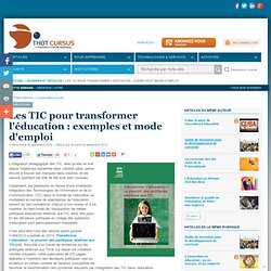 Les TIC pour transformer l'éducation : exemples et mode d'emploi