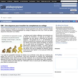 EMI : Une séquence pour travailler les compétences au collège