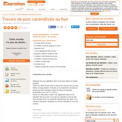 Travers de porc caramélisés au four : Recette de Travers de porc caramélisés au four
