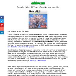 Trees For Sale All Types