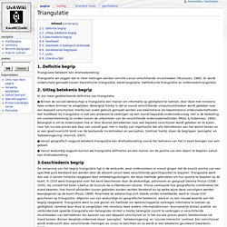 Triangulatie - Kwamcowiki