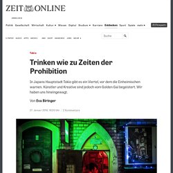 Tokio: Trinken wie zu Zeiten der Prohibition