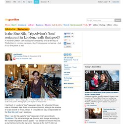 Is the Blue Nile, TripAdvisor’s 'best' restaurant in London, really that good?