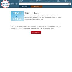 True Or False