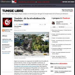 Tunisie : de la révolution à la fracture