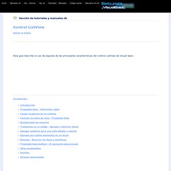 Tutorial del Control ListView