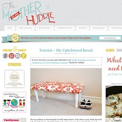 Diy Upholstered Bench