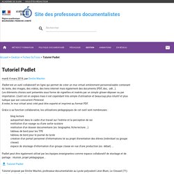 Tutoriel Padlet