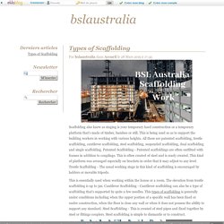 Types of Scaffolding - bslaustralia