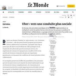 Uber : vers une conduite plus sociale
