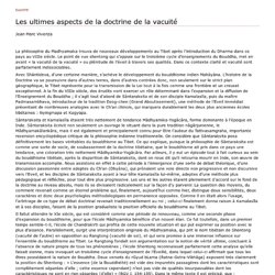 Les ultimes aspects de la doctrine de la vacuité (RevuesDharma.D47A17) - XWiki