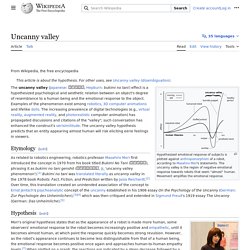 Uncanny valley