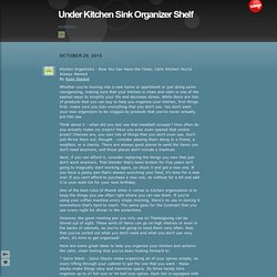 Under Kitchen Sink Organizer Shelf